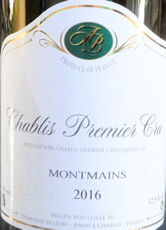 2016 Besson 1er Cru Montmains