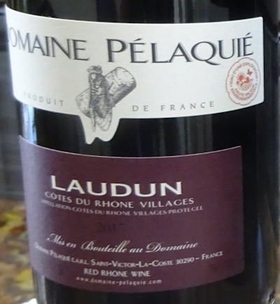 2017 Pelaaquie Cotes du Rhone Villages Laudun